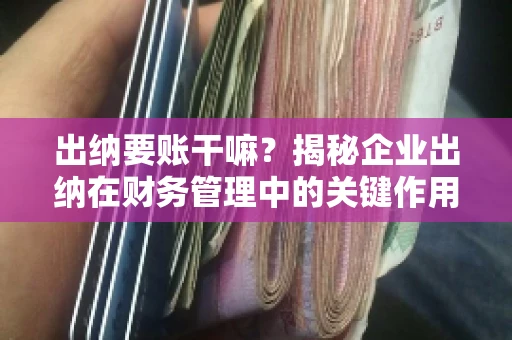 出纳要账干嘛？揭秘企业出纳在财务管理中的关键作用